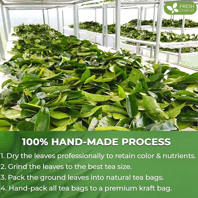 FreshDrinkUS, Premium 33 Soursop Graviola Leaf Tea Bags, 100% Natural & Pure from Soursop Leaves