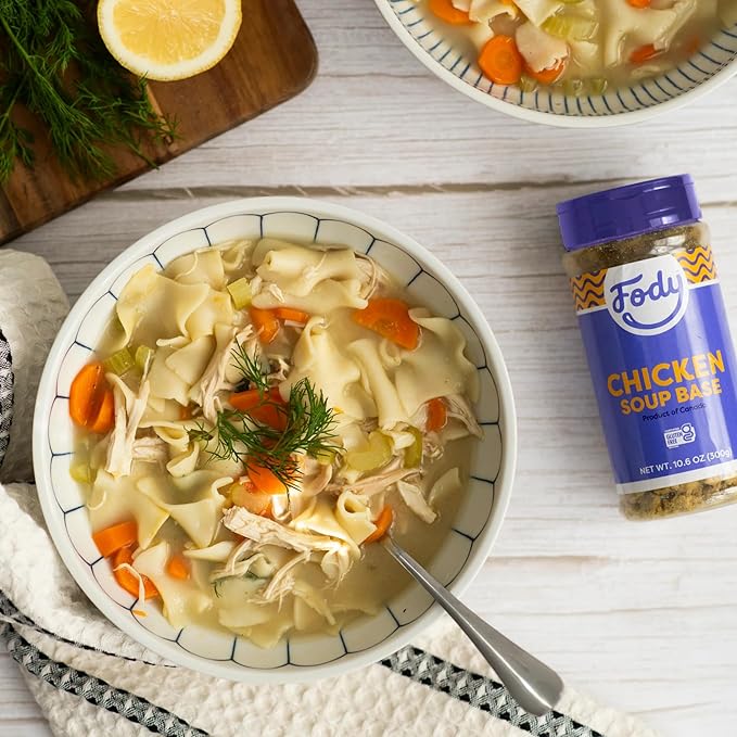 Fody Foods Chicken Soup Base & Seasoning, 10.6 Oz, Ready to Use, Garlic and Onion Free, Low FODMAP