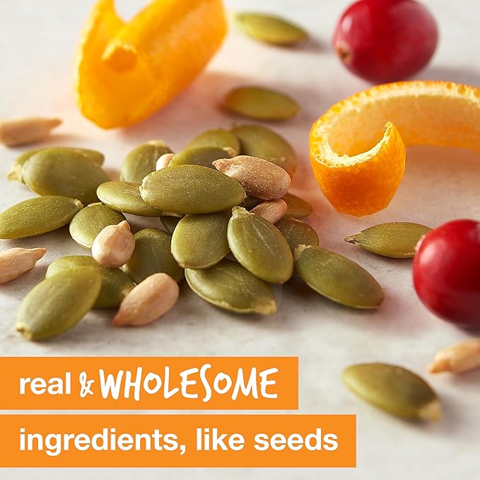 KIND Seeds Fruit & Nuts Snack Bar, Orange Cranberry | 5g Protein, High Fiber, Gluten Free Bars, 1.4