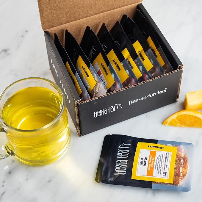 Tiesta Tea - Herbal & Rooibos Tea Sampler Dry Flight Set, Loose Leaf, No Caffeine Blend, Makes Hot