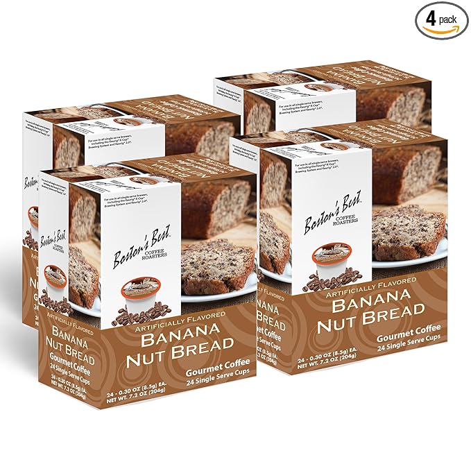 Boston’s Best - Banana Nut Bread Flavored Delicious Gourmet Coffee Compatible with Keurig Coffee