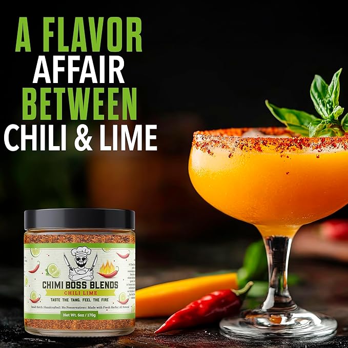 Chimi Boss Chili Lime Seasoning, 6oz ??Zesty & Spicy Dry Rub for Tacos, Chicken, Veggies, Fruit and