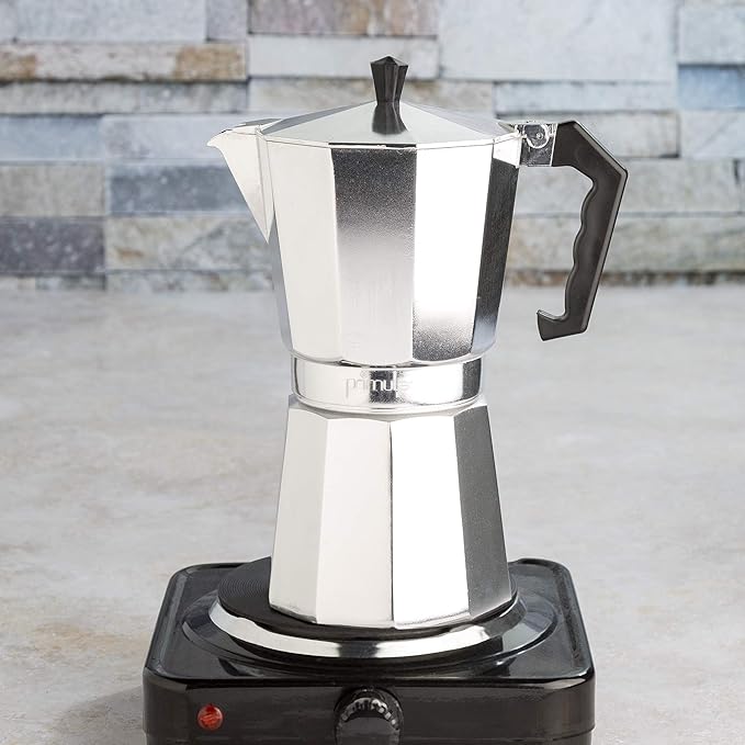Primula Classic Stovetop Espresso and Coffee Maker, Moka Pot for Italian and Cuban Café Brewing