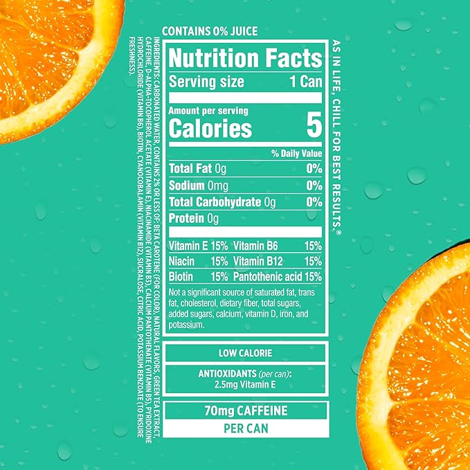 Sparkling Ice Caffeine Tropical Punch Sparkling Water with Caffeine, Zero Sugar, with Antioxidants