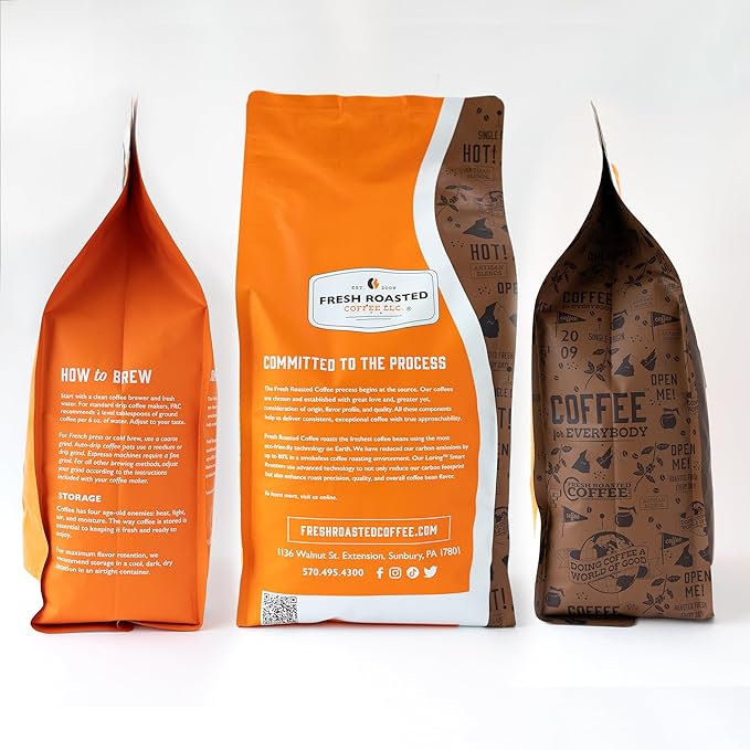 Fresh Roasted Coffee, Organic Drago Café Blend | USDA Organic, Kosher | Medium Roast 5 lb (80 oz)