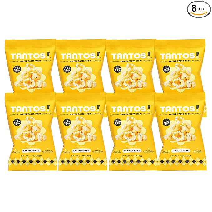 Tantos! Puffed Pasta Chips ??Healthy Pasta Snack by Top Chef Joe Sasto ??Plant-Based, Low Calorie