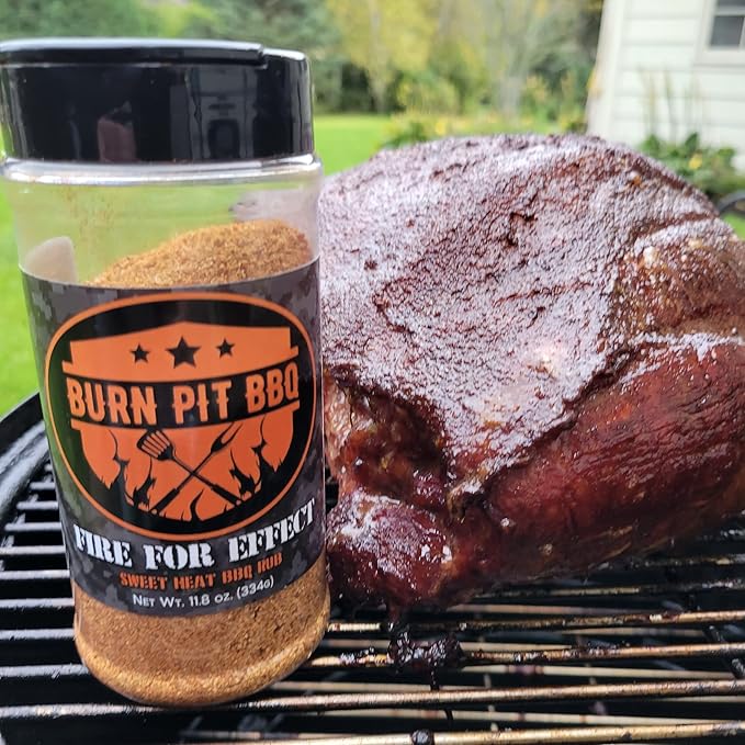 Burn Pit BBQ Seasoning – Fire for Effect Barbecue Seasoning – Sweet Heat Hot BBQ Rub – Natural and