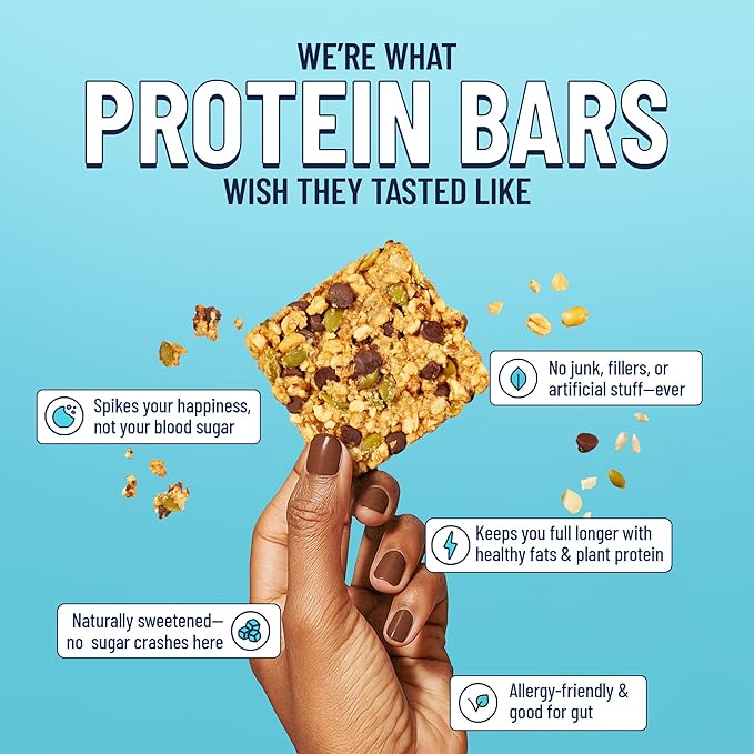 The YES Bar Peanut Butter Dark Chocolate ??Plant Based Protein, Decadent Snack Bar ??Vegan, Gluten