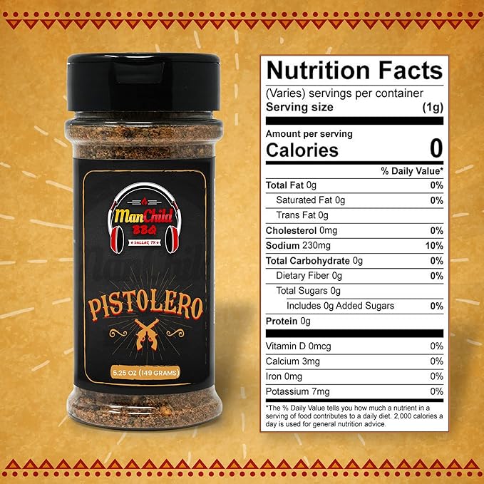Fajita & Taco Seasoning, Tex-Mex Seasoning by Manchild, Mexican Spice Blend for Carne Asada, Polo