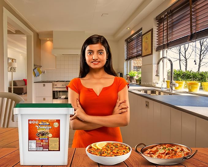 Rani Vindaloo Curry Cooking Spice Paste, Hot! 176oz (11lbs) 5kg Bulk ~ No Colors | All Natural |