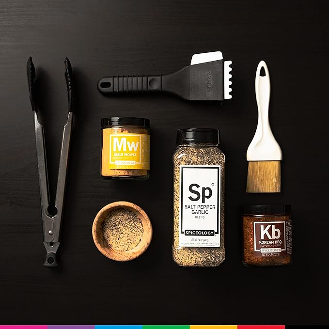 Spiceology – Salt Pepper Garlic (SPG) Seasoning – Premium Blend for Beef, Pork, Poultry & Veggies