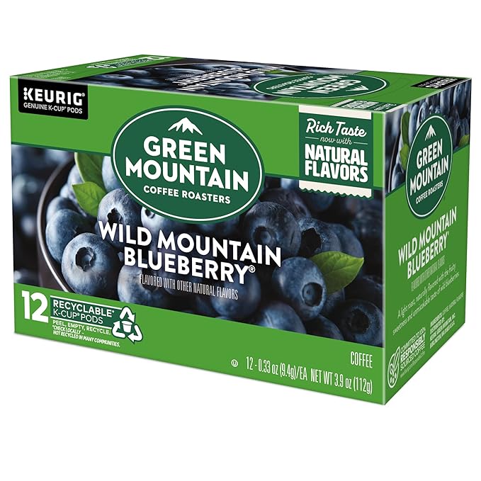 Green Mountain Coffee Roasters Wild Mountain Blueberry Keurig Single-Serve K-Cup pods, Light Roast