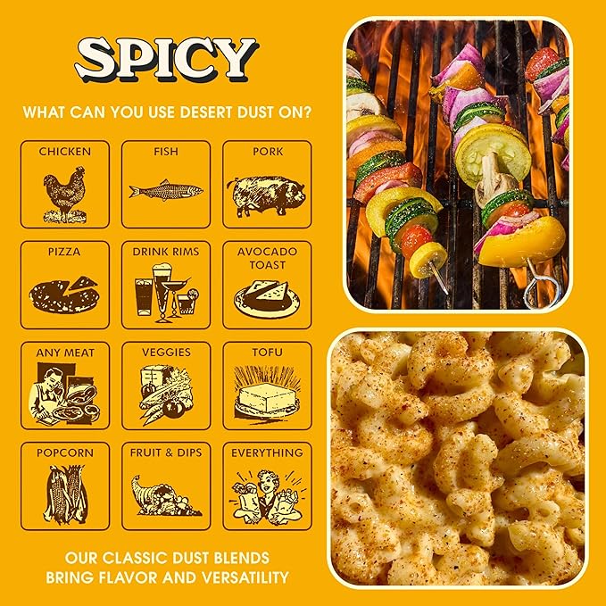 Desert Dust Spicy ??All-Purpose Chiltepin Pepper Seasoning with Organic Date Sugar | Bold