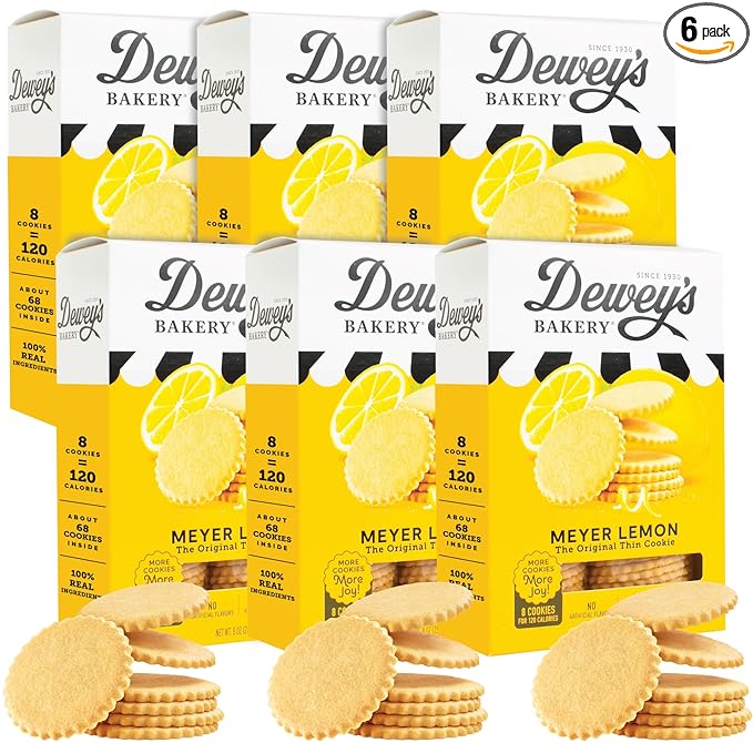 Dewey’s Bakery Meyer Lemon Moravian Cookie Thins | Baked in Small Batches | Real, Simple