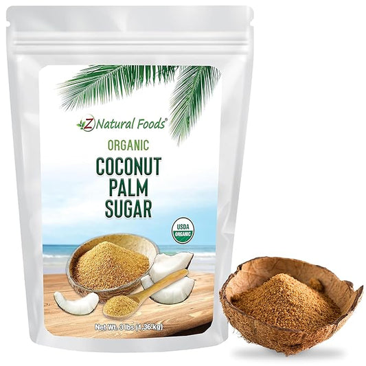 Z Natural Foods Organic Coconut Sugar - Nutrient-Dense, Flavorful & Unrefined Brown Coconut Sugar