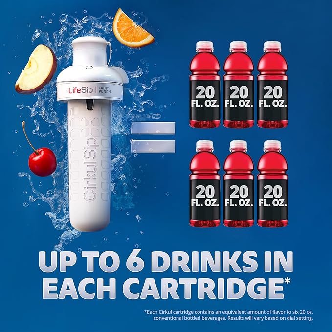 Cirkul Verda Flavor Cartridge Variety Pack with Antioxidants, Stevia, and Vitamin B, 6-Pack (2