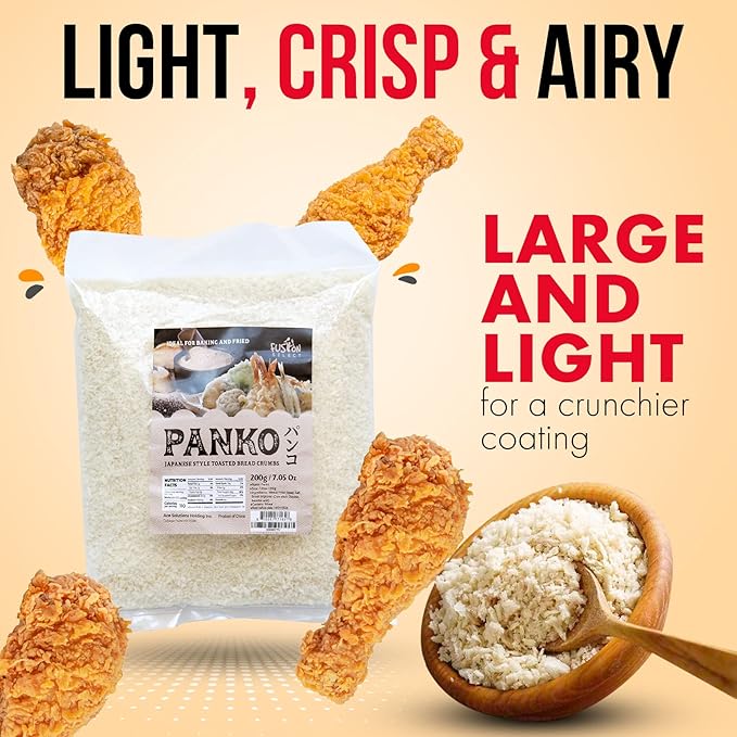 Fusion Select 2 Packs Panko Bread Crumbs - Japanese-Style Toasted Vegan Panko Breadcrumbs for