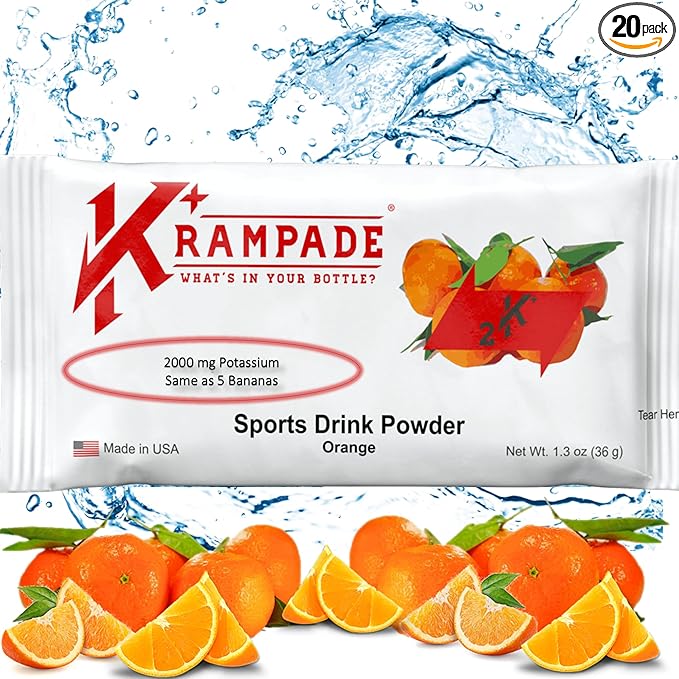 Original 2K - 2000 mg Potassium Electrolyte Powder Drink Mix | Cramp Relief - Hydration - Increased