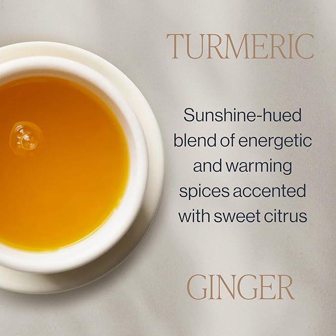 Rishi Tea Turmeric Ginger Herbal Tea - Organic Loose Leaf, Caffeine Free Ayurvedic Digestive Blend