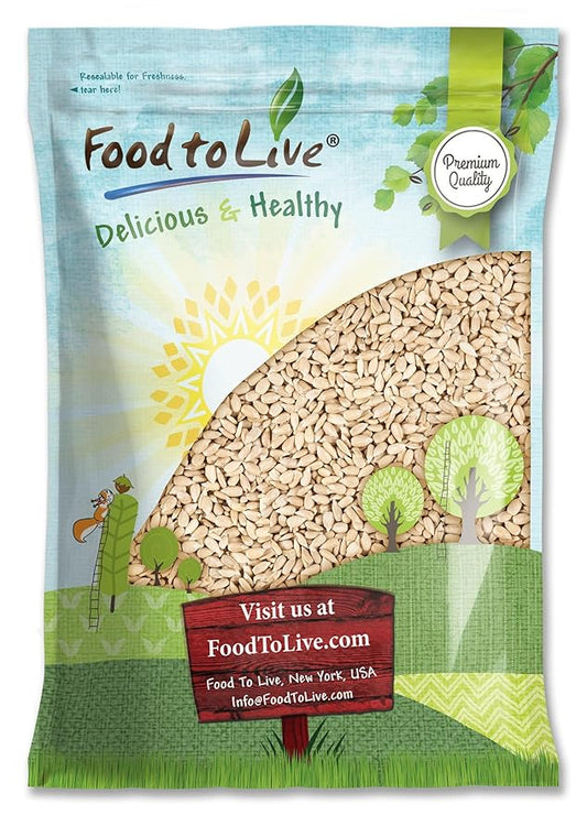 Food to Live Sunflower Seeds, 12 Pounds – Non-GMO Verified, Kernels, No Shell, Kosher, Raw, Vegan
