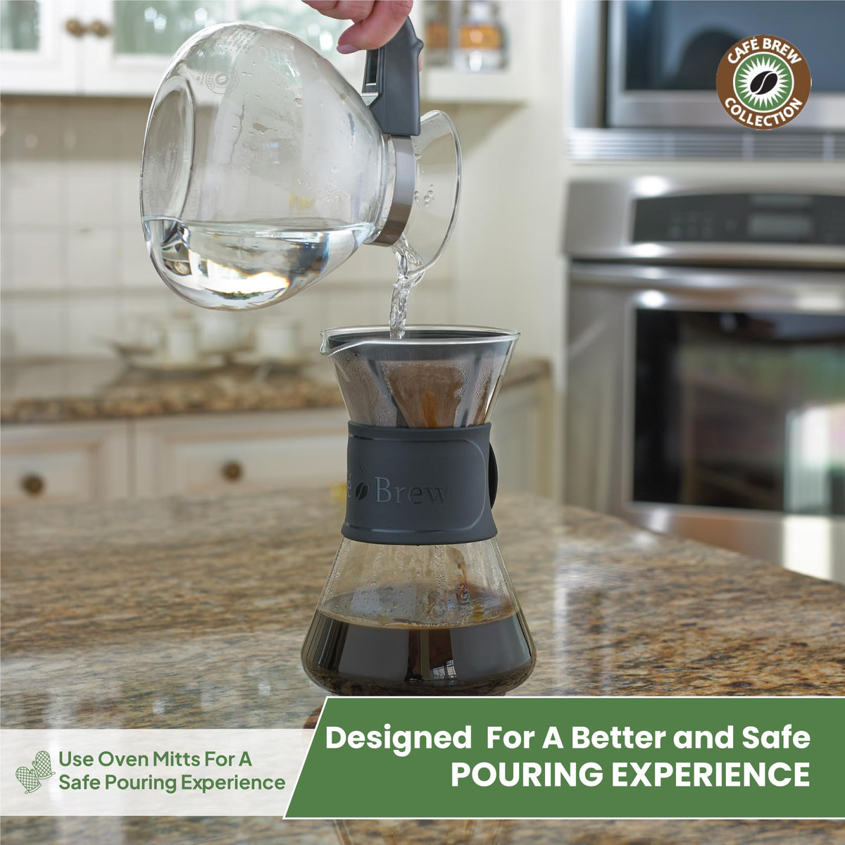 Café Brew Glass Tea Kettle, 12 Cup