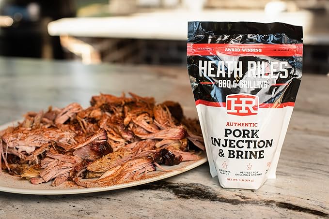Pork Injection & Brine, Heath Riles Meat Injector, Award Winning Pork Injector & Brine, Made in the