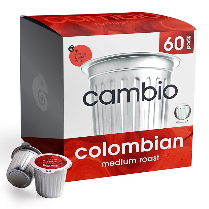 Cambio Roasters Colombian Organic Coffee K Cups for Keurig, Medium Roast Coffee K-Cup, Only