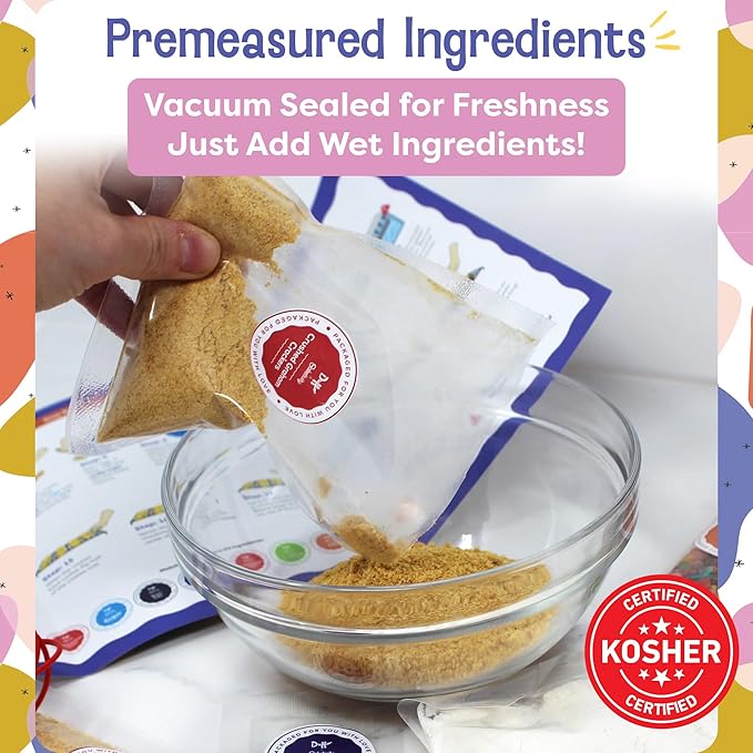 Baketivity x Duff Goldman S?셫ores Sandwich Cookies Kit Kids Baking Set Cooking Kits for Kids with