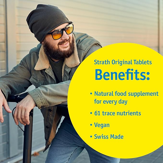 Strath Nutritional Yeast Tablets - Vegetarian, Lactose Free, Artificial Additive Free - Digestive