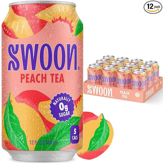 Swoon Peach Tea - Sugar Free, Low Carb, Paleo-Friendly, Gluten Free - Flavored Keto Drinks Made