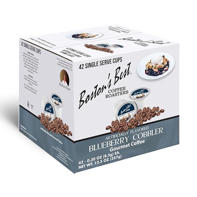 Boston’s Best - Blueberry Cobbler Flavored Coffee Blend, Dessert Gourmet Compatible with Keurig