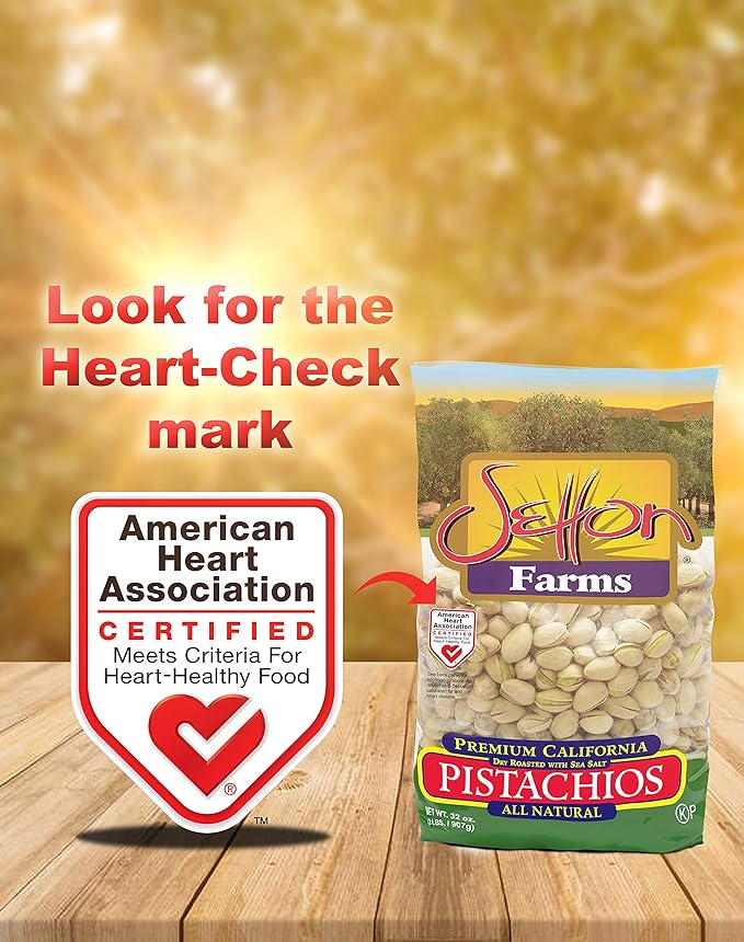 Setton Farms Roasted and Salted Premium California Pistachios 2lb Bag Certified NonGMO Gluten Free
