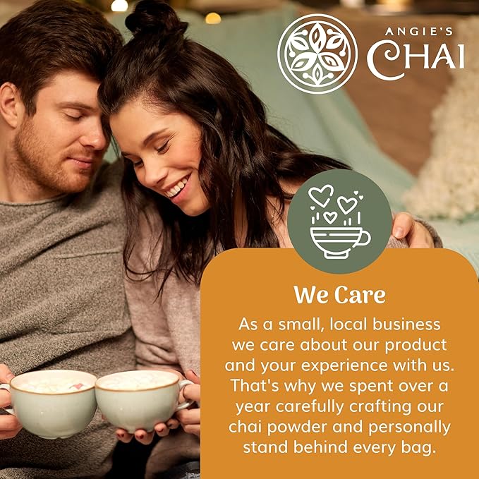 Angie's Chai Sweet & Spicy Organic Instant Chai Tea Powder - Made in USA, Delicious Spiced Chai