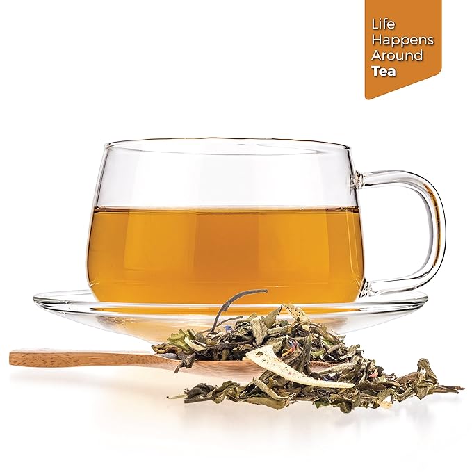 Tealyra - White Coconut Cream - Premium White Tea with Coconut Chips Blend - Loose Leaf Tea - High