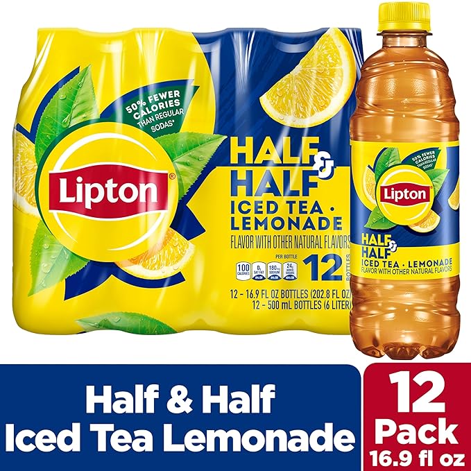 Lipton Iced Tea and Lemonade, 16.9 Fl Oz Bottles (Pack of 12)