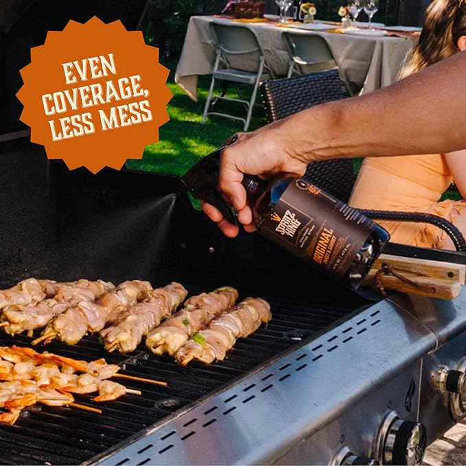 Spritz King Culinary Basting Spray: For Grilling, Smoking, Air Frying - Delicious Dark Bark