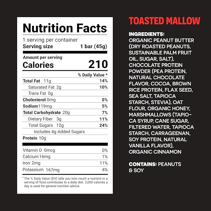 FROPRO Plant Protein Snack Bars - Plant Based Protein Bars, All-Natural, Gluten, Dairy, & Soy Free