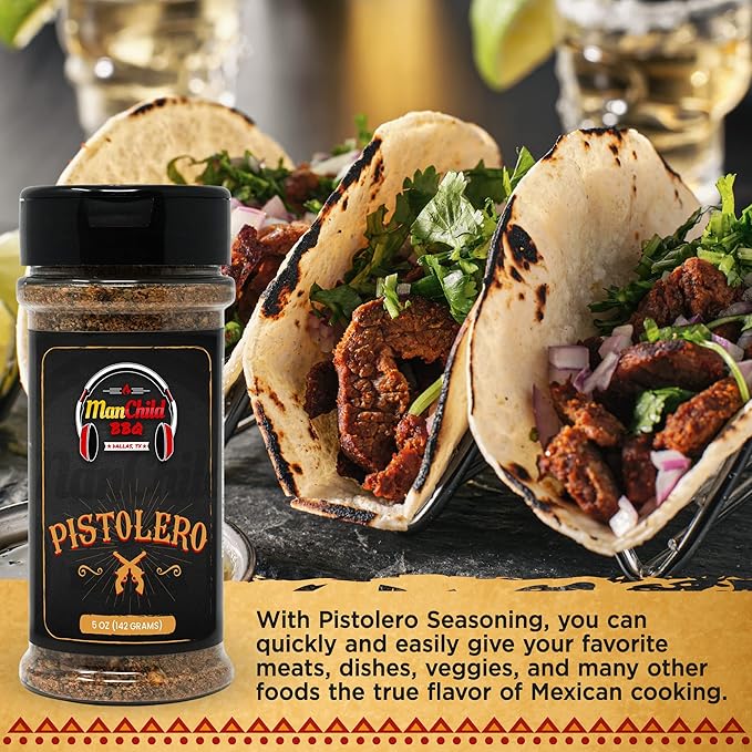 Fajita & Taco Seasoning, Tex-Mex Seasoning by Manchild, Mexican Spice Blend for Carne Asada, Polo
