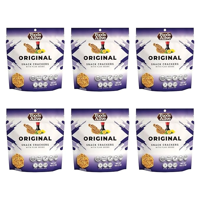Foods Alive | Organic Original Sprouted Crisps | 4 oz (6-Pack)