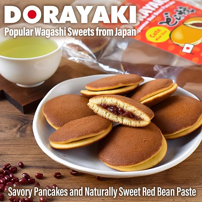 YAMASAN KYOTO UJI Dorayaki Japanese Red Bean Pancake, Traditional Japanese Wagashi Sweets, Cute
