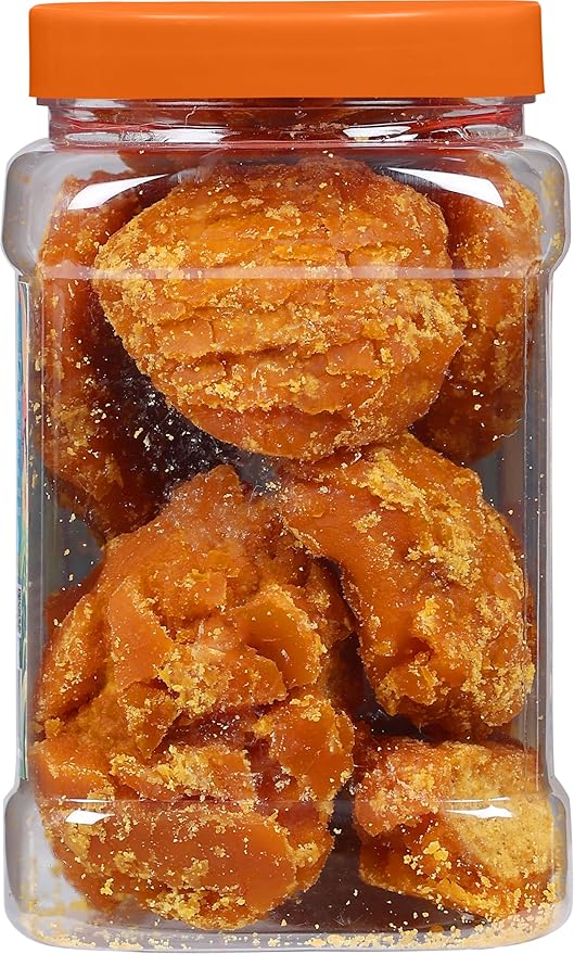 Rani Masala Gur (Jaggery) Indian Unrefined Raw Cane Sugar 17.5oz (1.1lbs) 500g PET Jar ~ Gluten