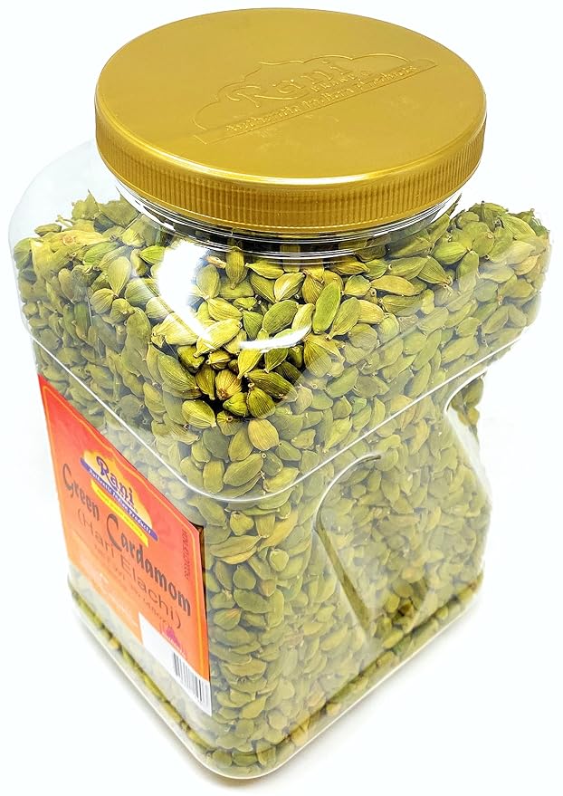 Rani Green Cardamom Pods Spice (Hari Elachi) 48oz (3lbs) 1.36kg PET Jar ~ All Natural | Vegan |