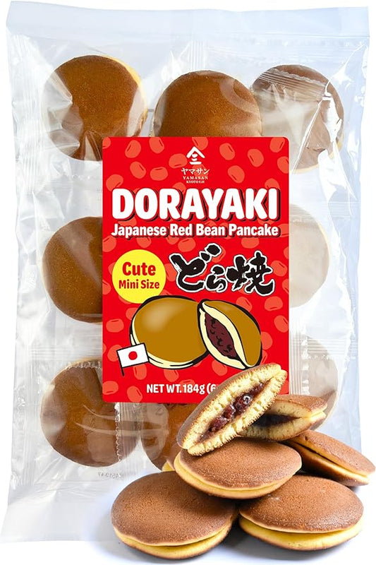 YAMASAN KYOTO UJI Dorayaki Japanese Red Bean Pancake, Traditional Japanese Wagashi Sweets, Cute