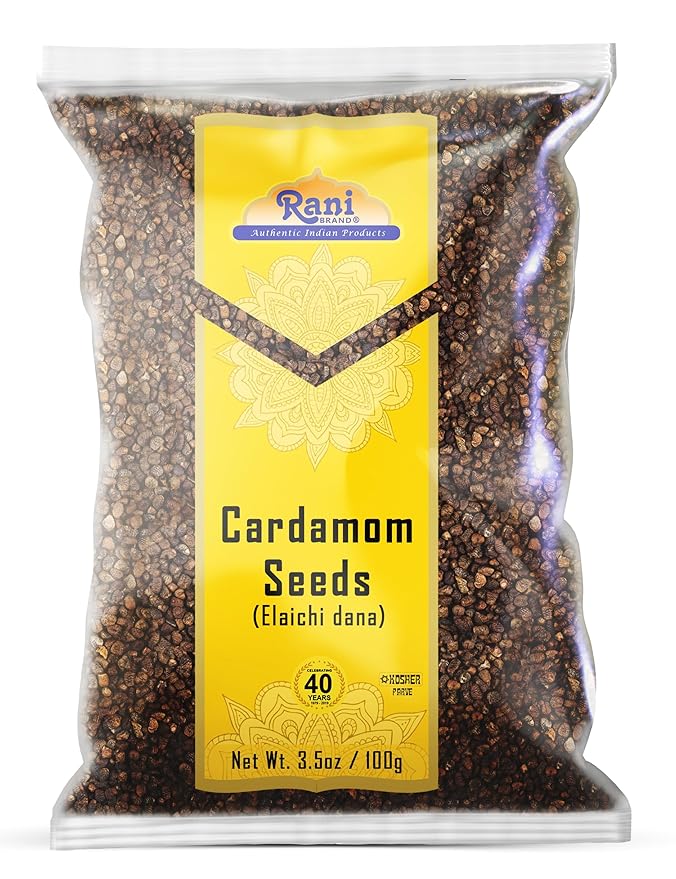 Rani Cardamom (Elachi) Decorticated Seeds Indian Spice 3.5oz (100g) ~ All Natural | Vegan | Gluten