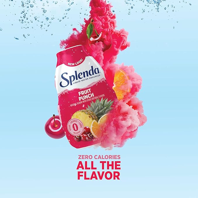 SPLENDA Liquid Water Enhancer Drops, Sugar Free, Zero Calorie, Natural Flavor, Concentrated Drink