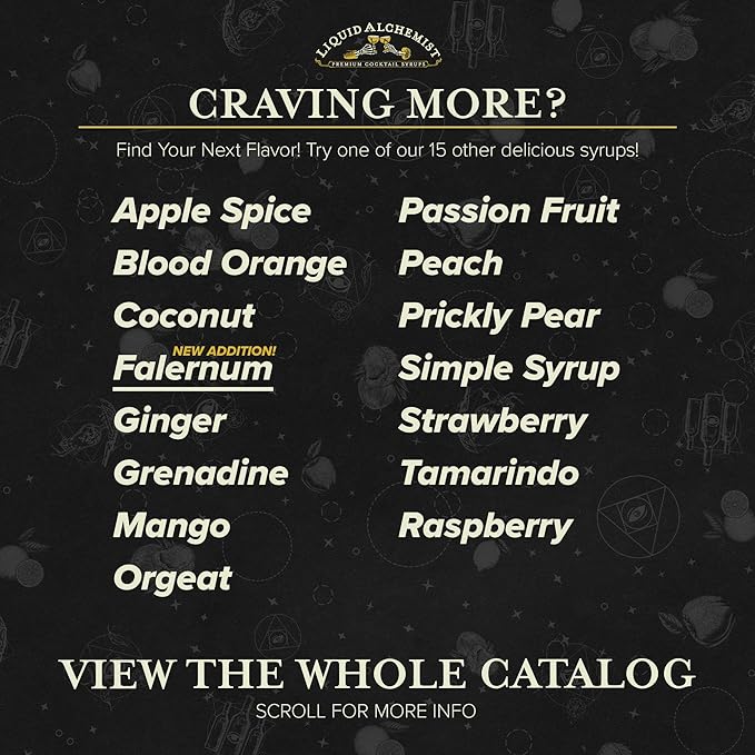 Liquid Alchemist Falernum Syrup for Cocktails - Real Ingredients Make our Falernum Cocktail Syrup a