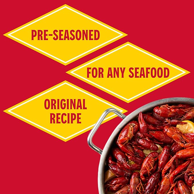 Louisiana Fish Fry Products Crawfish, Shrimp & Crab Boil Seasoning - Spicy & Delicious Seafood