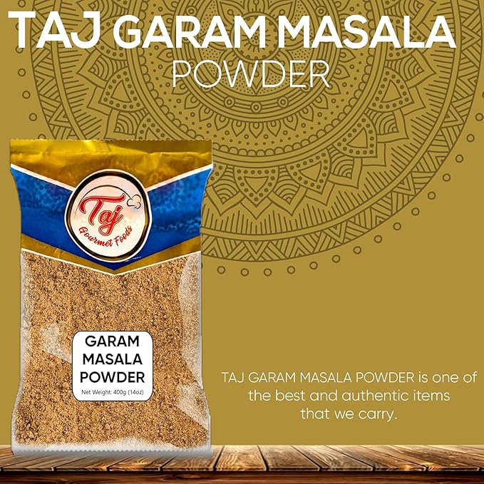 TAJ Garam Masala Powder, 14 Ounce - Unique Blend of Spices | Authentic Indian Spices