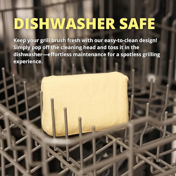 Grill Rescue BBQ Replaceable Scraper Cleaning Head, Bristle Free - Safe, Durable and Unique Scraper
