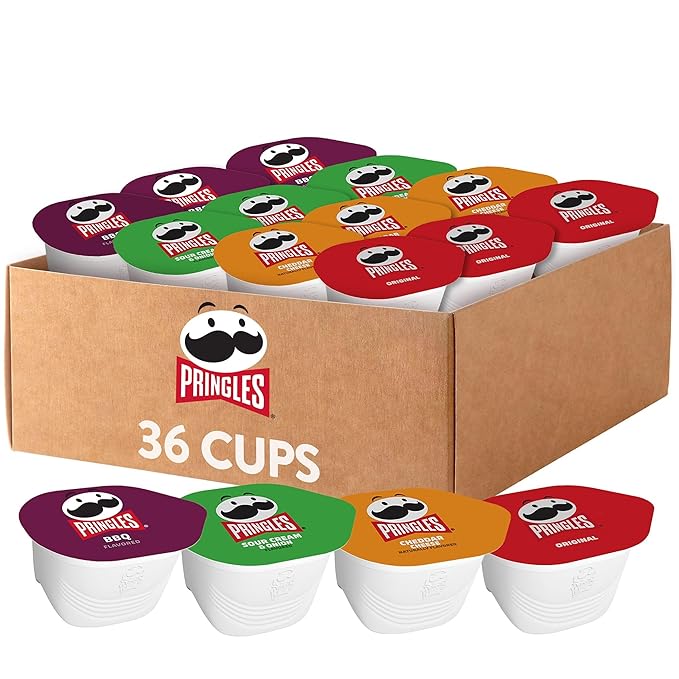 Pringles Potato Crisps Chips, Snack Stacks, Lunch Snacks, Office and Kids Snacks, Variety Pack (36
